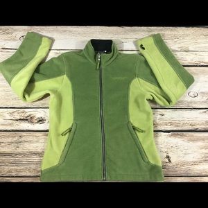 Spyder Ladies 8 Green Zip Fleece Jacket pockets